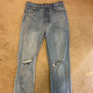 High Rise Straight Leg Jeans